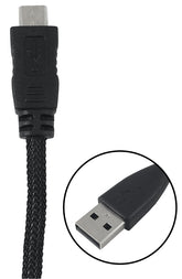 Zenith PM1003MCBB USB Cable, Black Sheath